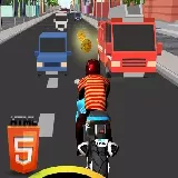 Bike Rider Highway
